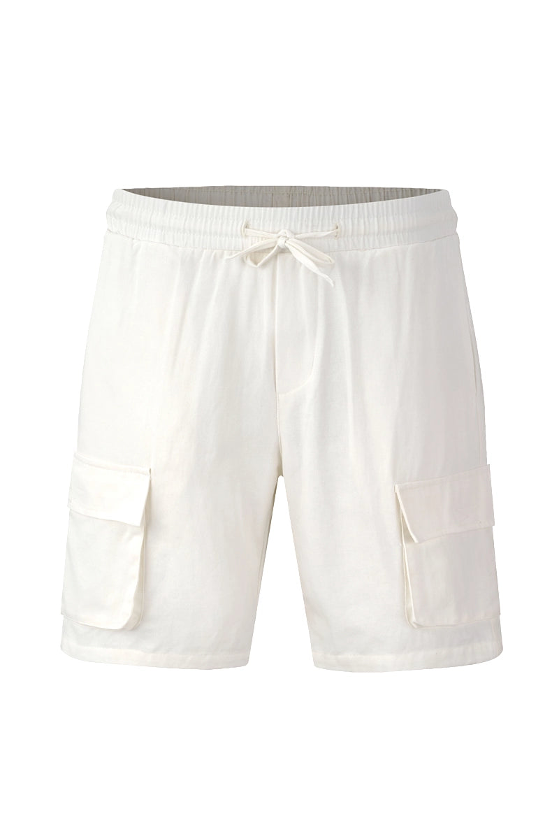 Plain straight cargo shorts