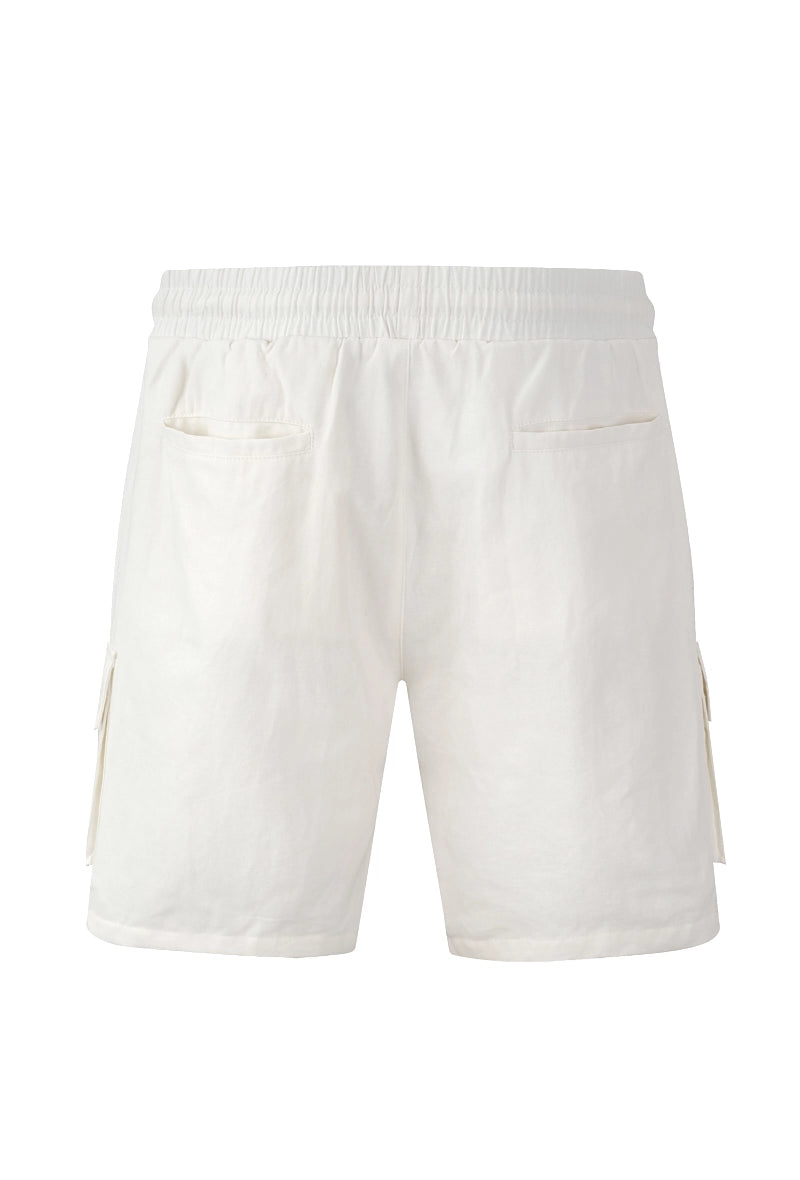 Plain straight cargo shorts