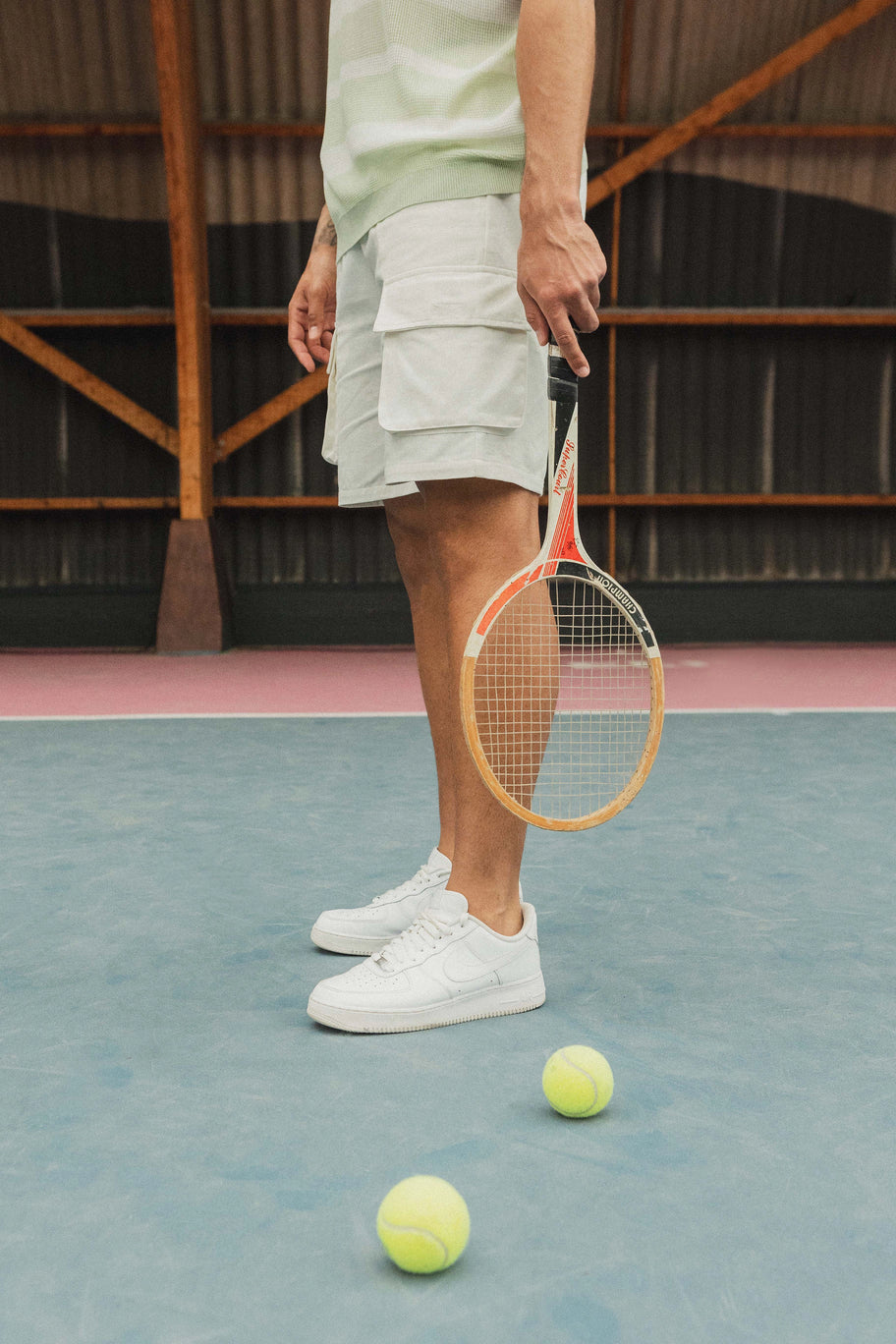 Plain straight cargo shorts