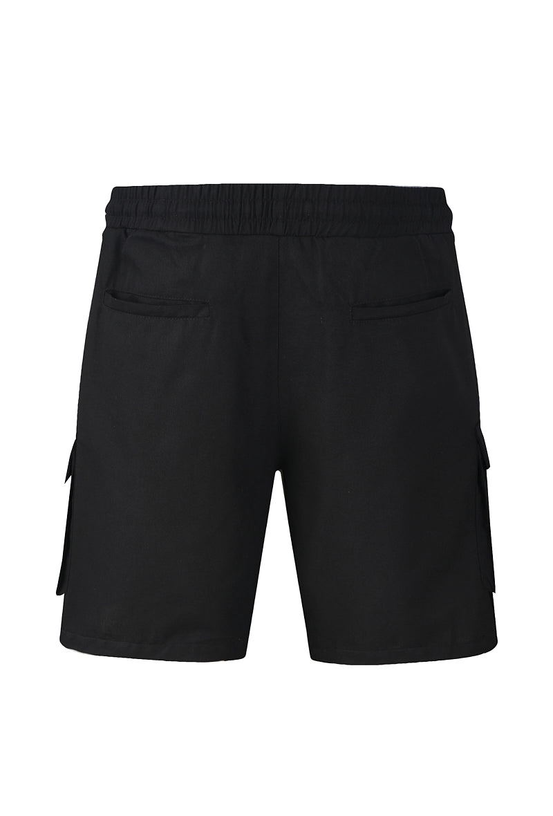 Plain straight cargo shorts