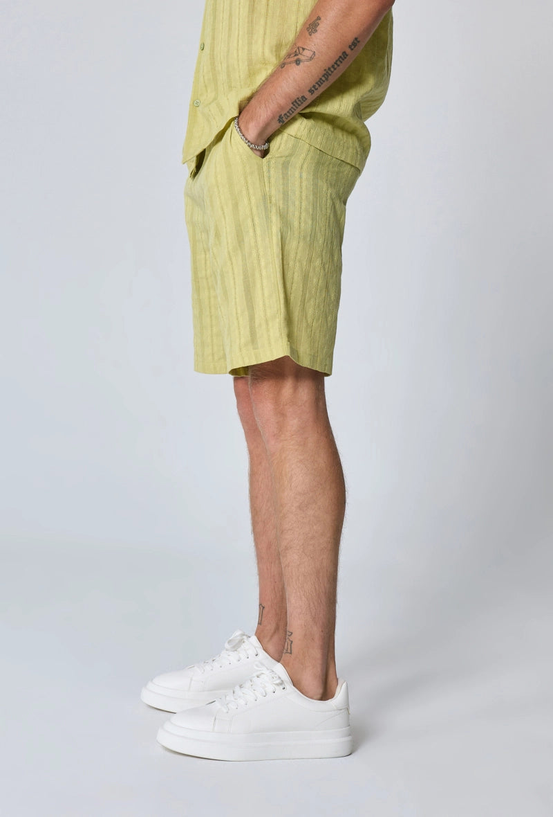 Ensemble à rayures chemise manches courtes short
