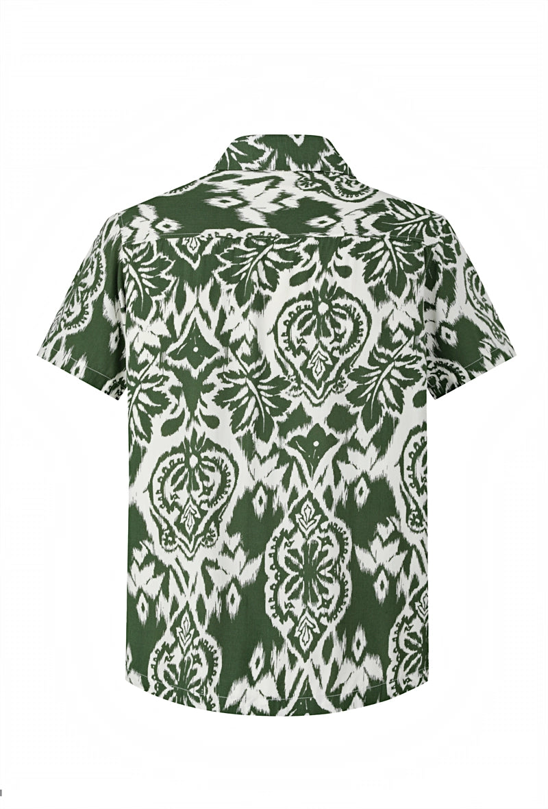 Chemise à motifs fleur