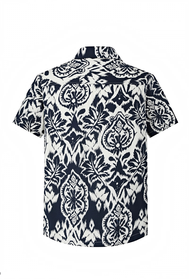 Chemise à motifs fleur