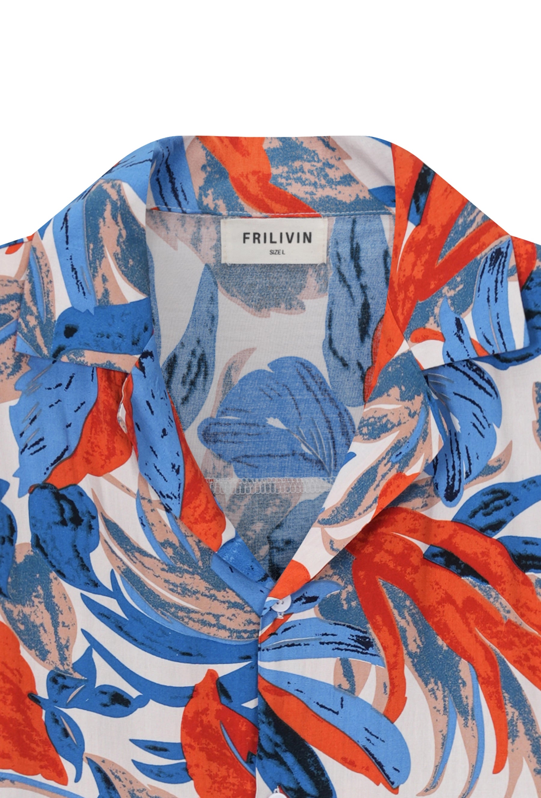 Chemise à motifs tropicals