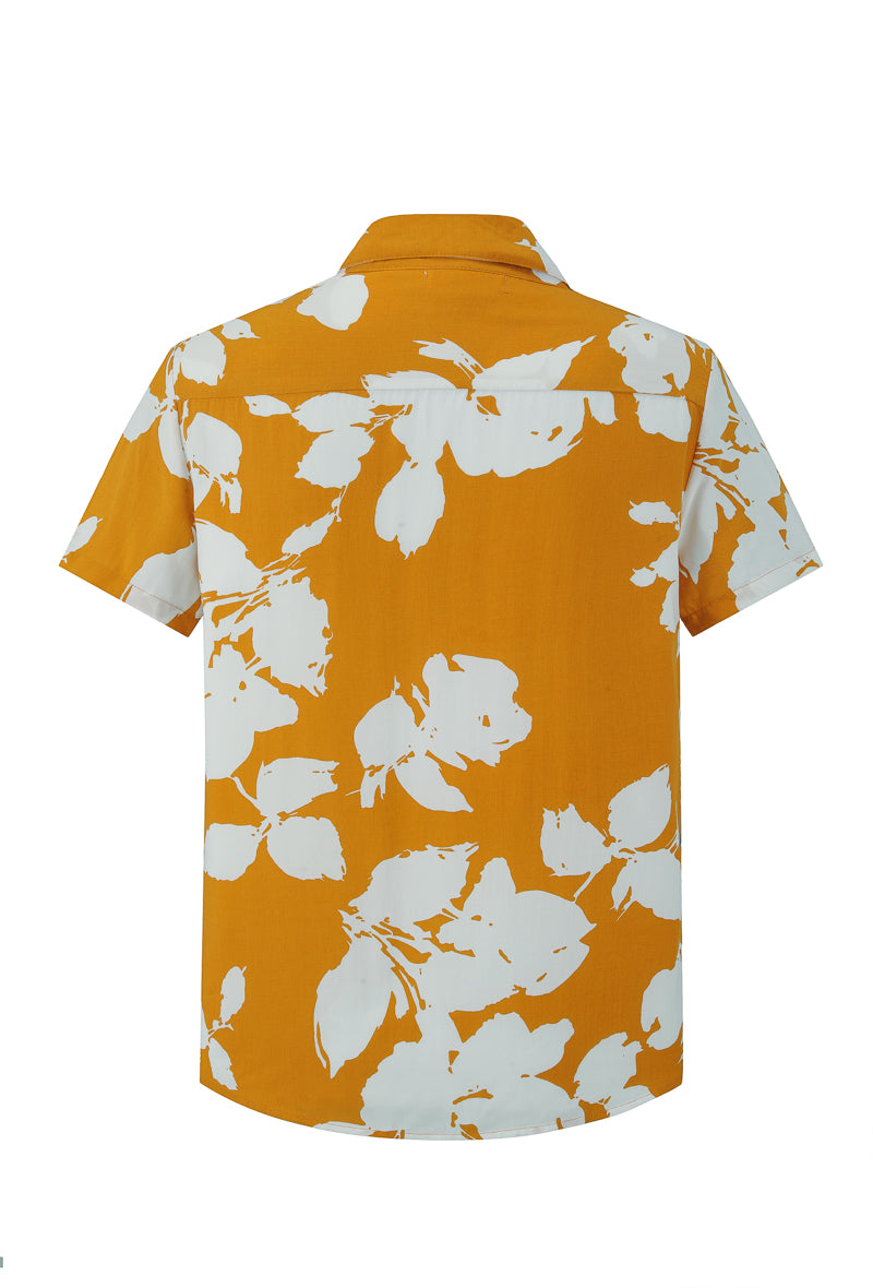 Short-sleeved floral shirt