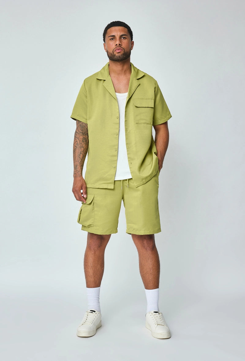 Ensemble uni détente chemise short