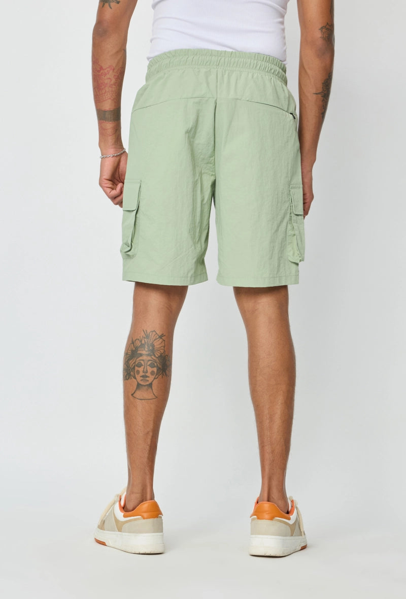 Plain shorts with elastic waist