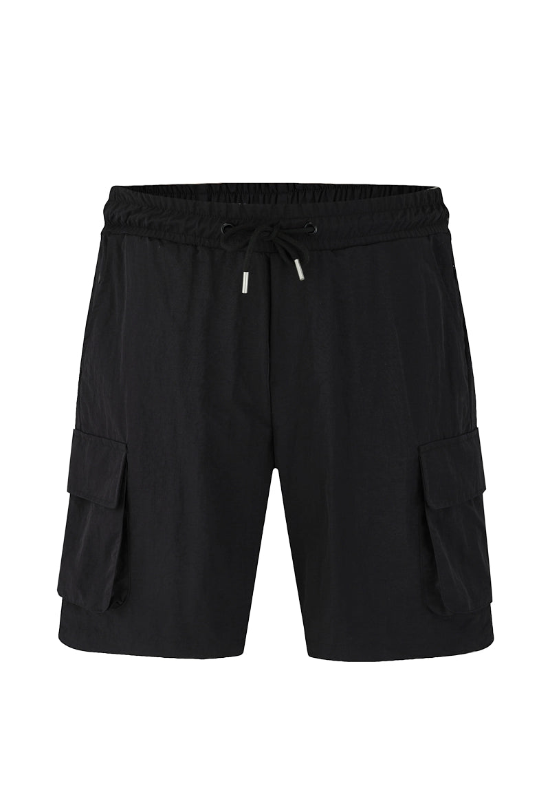 Plain shorts with elastic waist