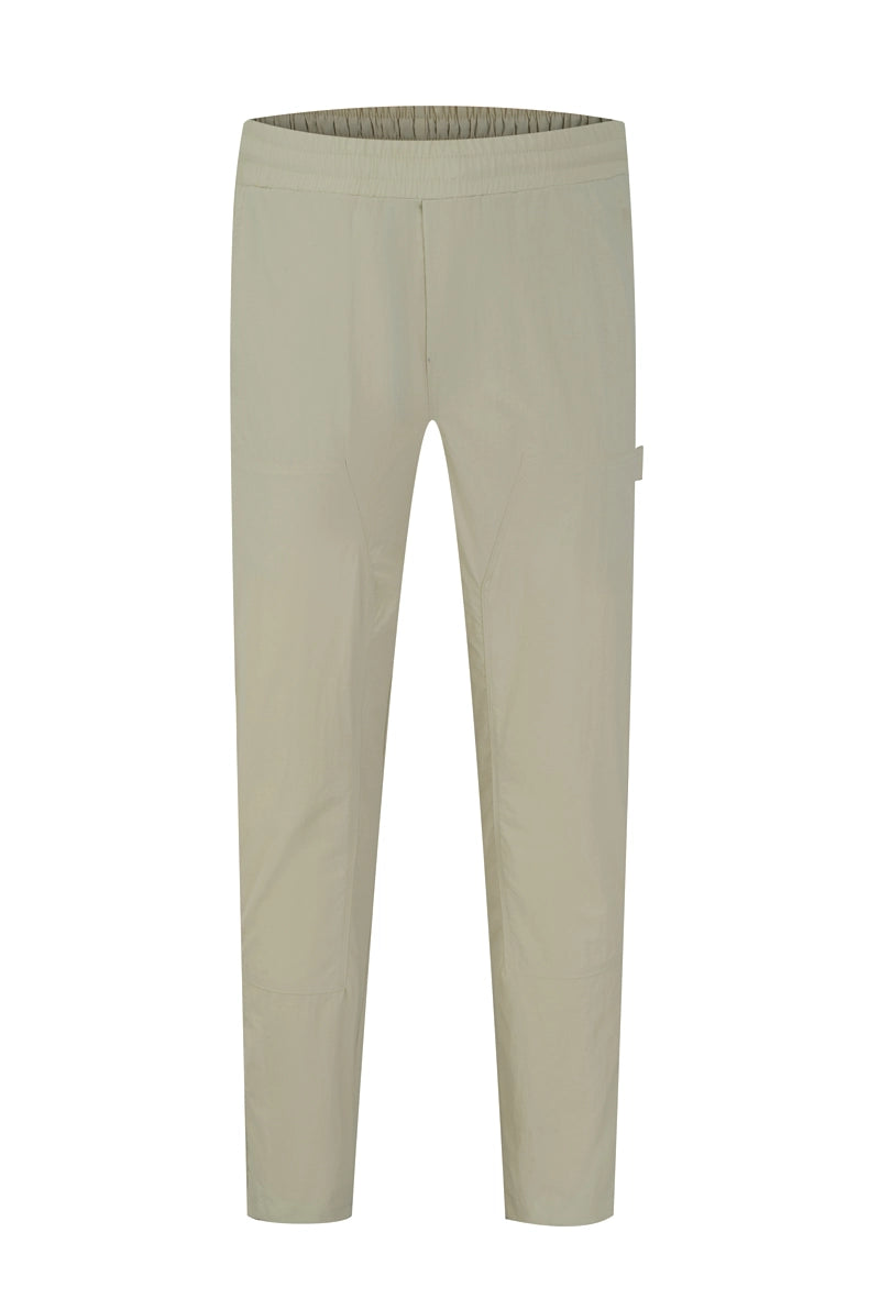Plain trousers with elastic waist