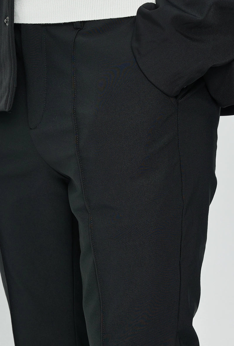 Pantalon chino uni avec glissière