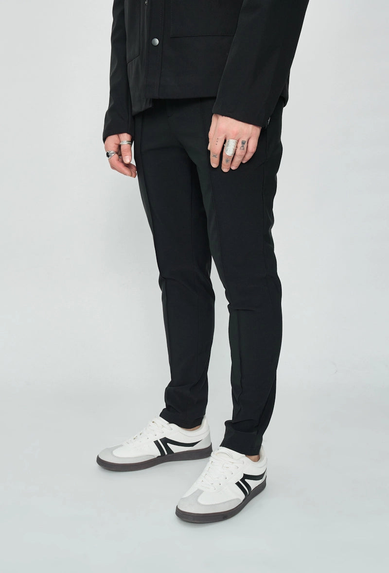 Pantalon chino uni avec glissière