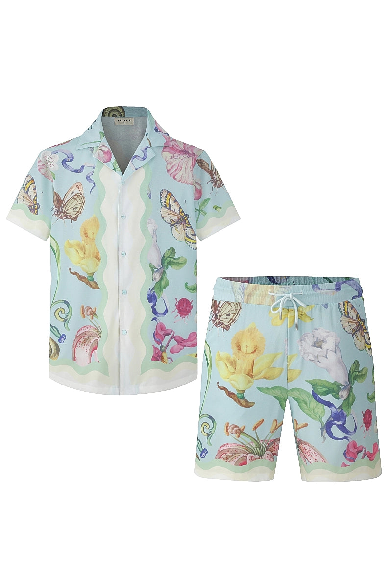 Ensemble léger aux motifs floraux