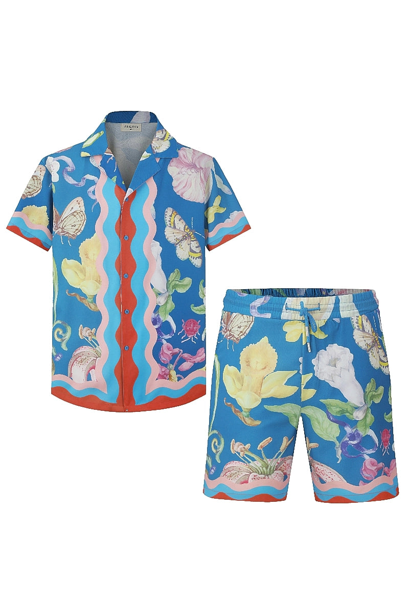 Ensemble léger aux motifs floraux
