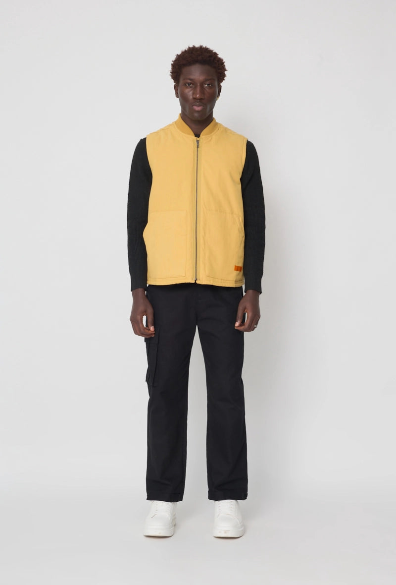 Sleeveless quilted vest Frilivin