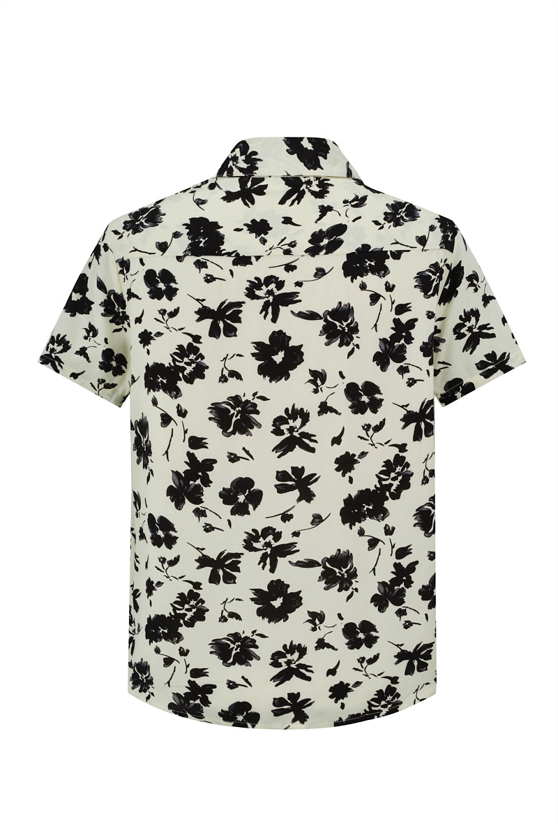 Botanical short-sleeved shirt