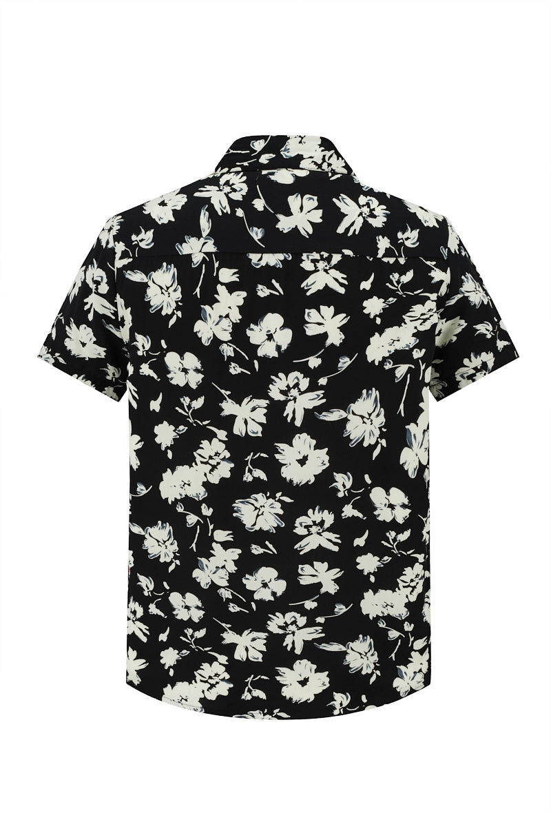 Botanical short-sleeved shirt