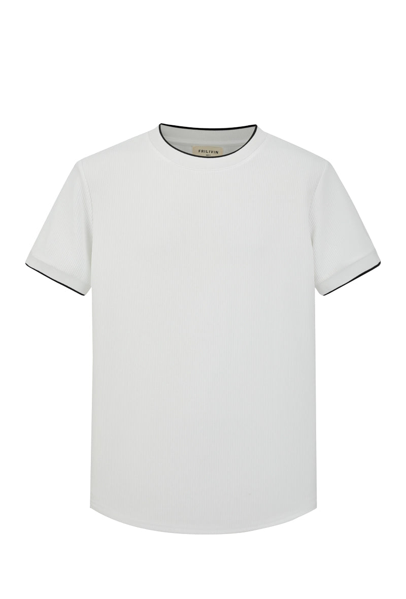 Minimalist textured t-shirt