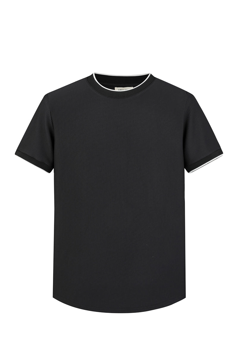 T-shirt minimaliste texturé