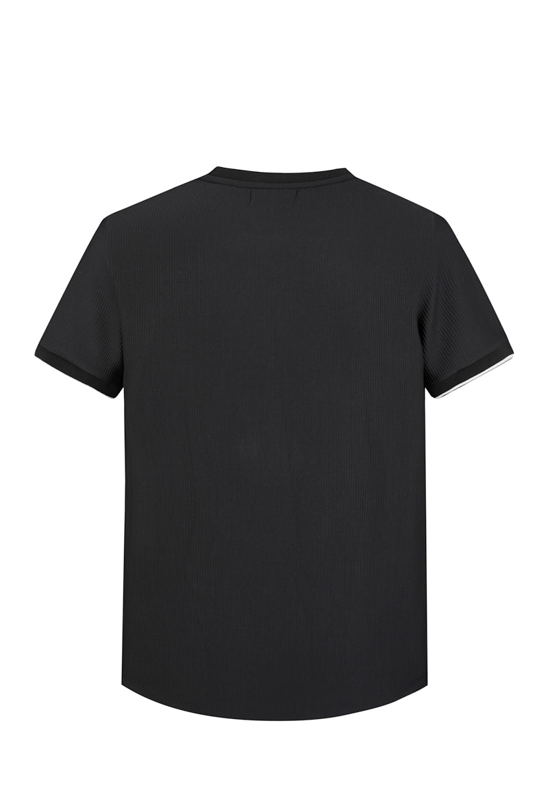 T-shirt minimaliste texturé