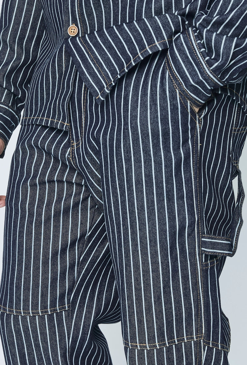 Ensemble veste et pantalon à rayures