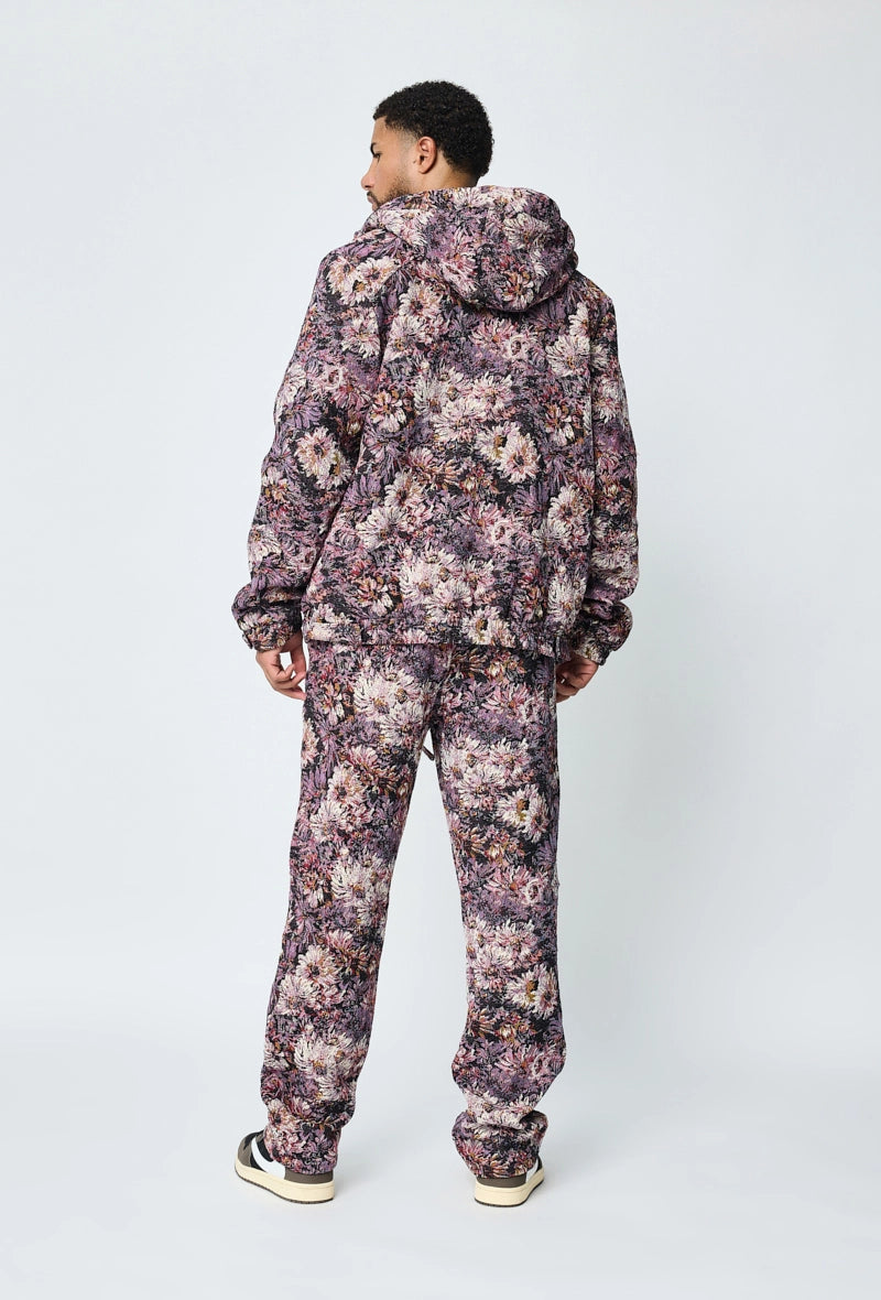 Ensemble veste pantalon fleurie