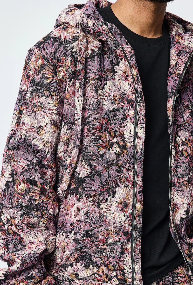 Ensemble veste pantalon fleurie