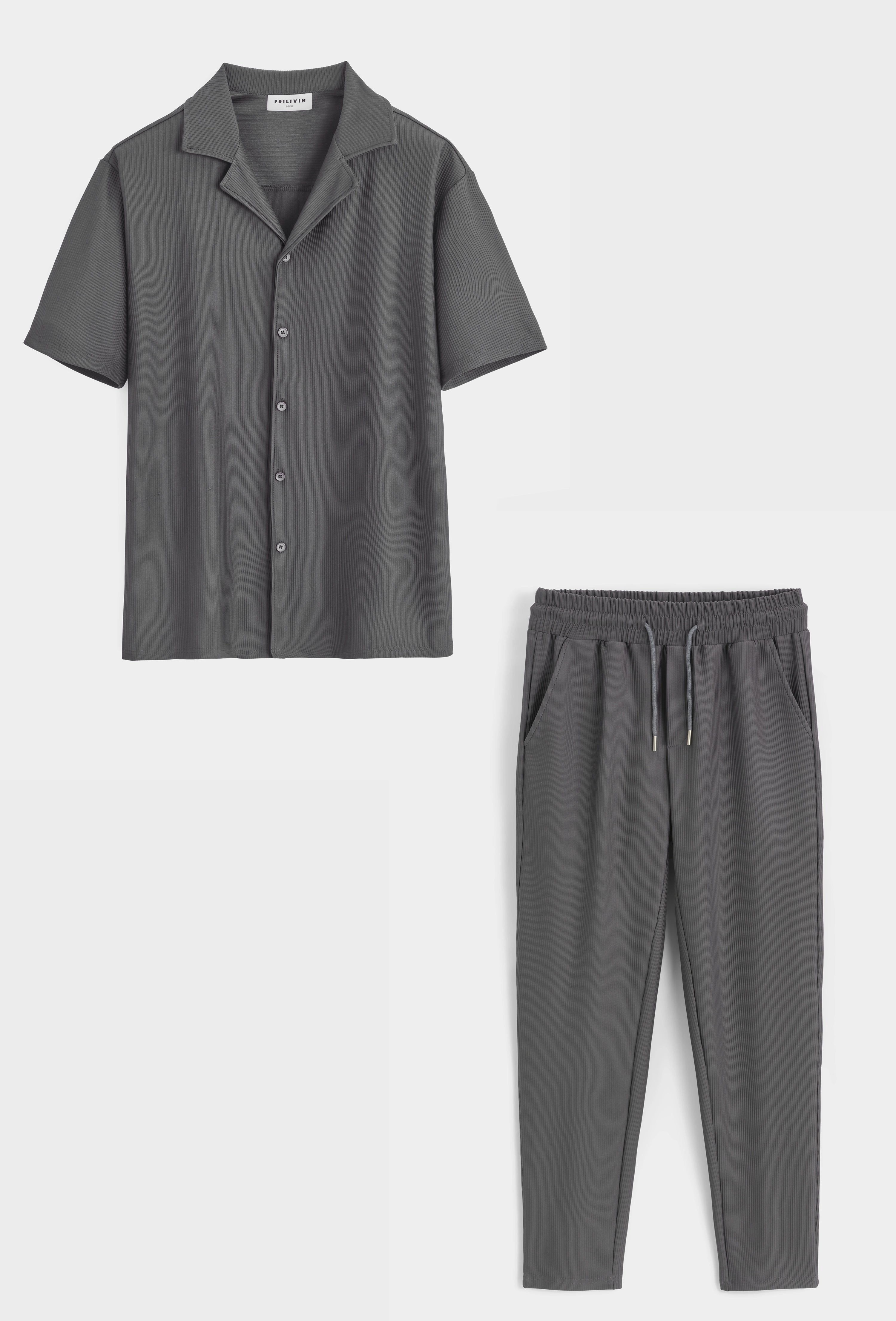 Ensemble chemise pantalon décontracté moderne