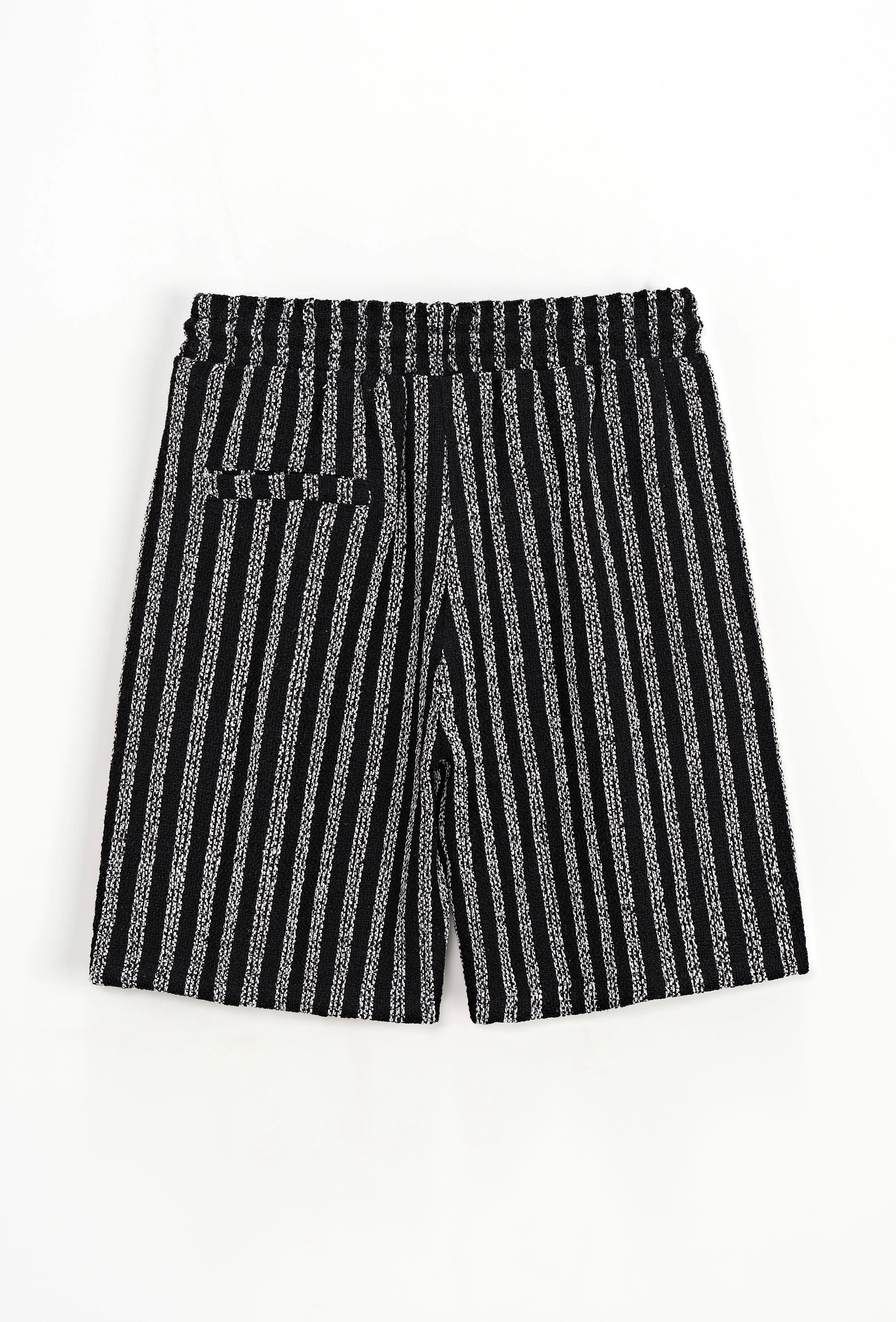Short à rayures