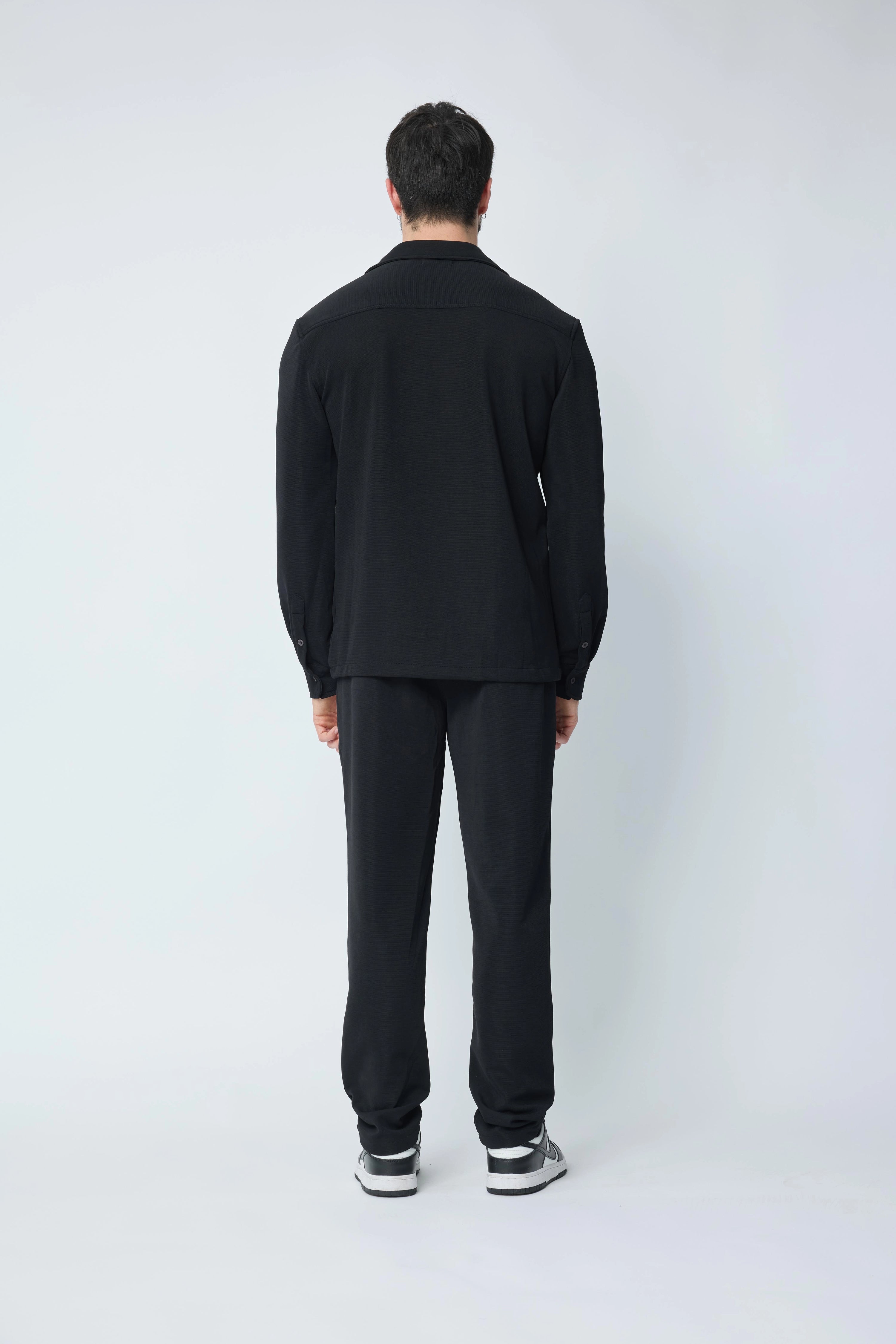 Ensemble chemise pantalon uni oversize
