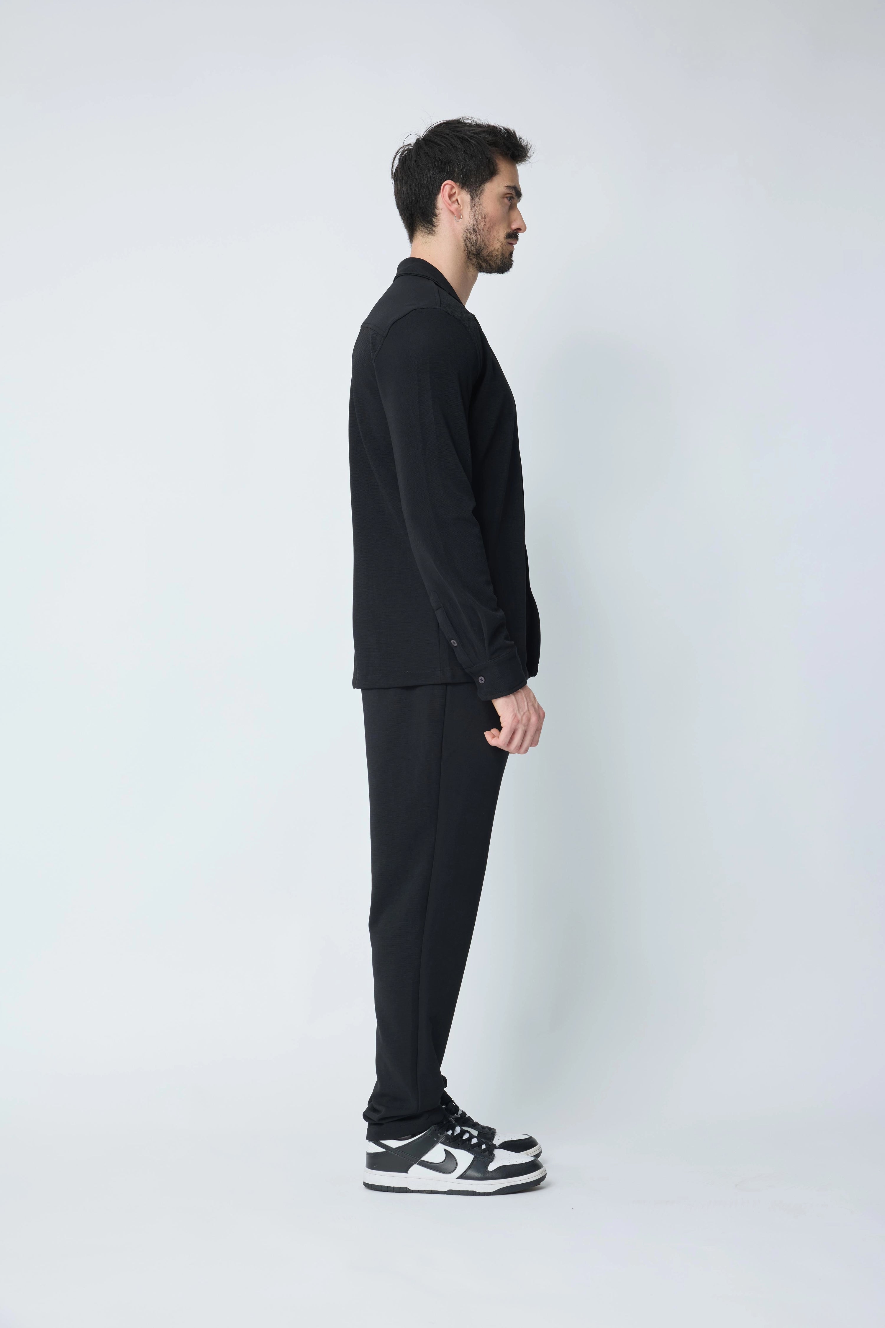 Ensemble chemise pantalon uni oversize