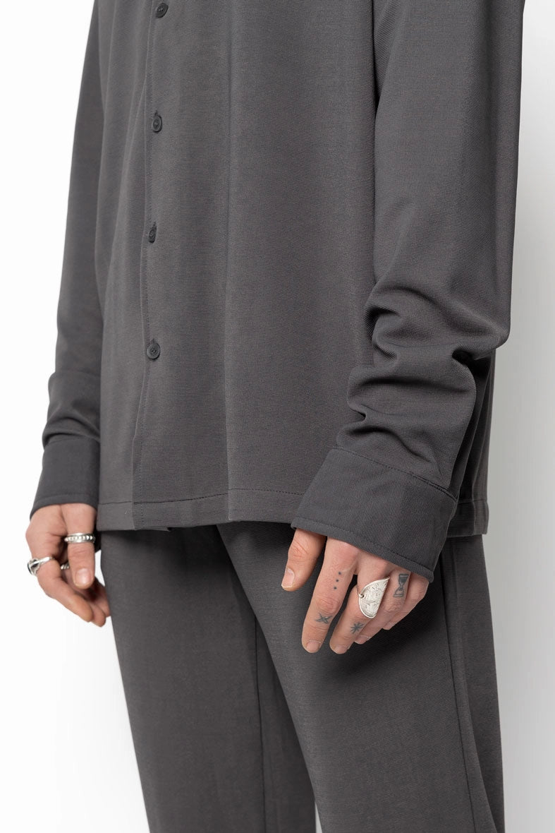 Ensemble chemise pantalon uni oversize