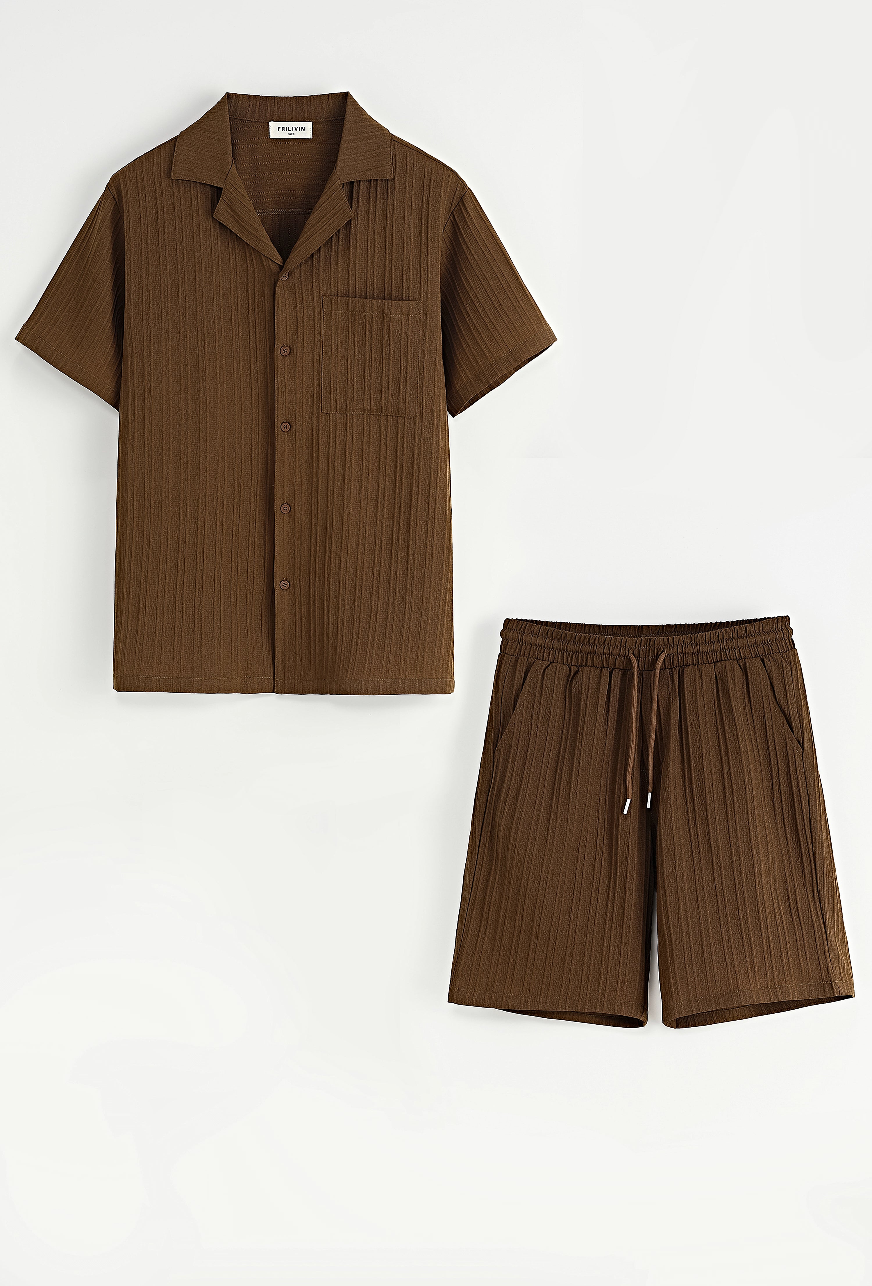 Ensemble chemise et short unis