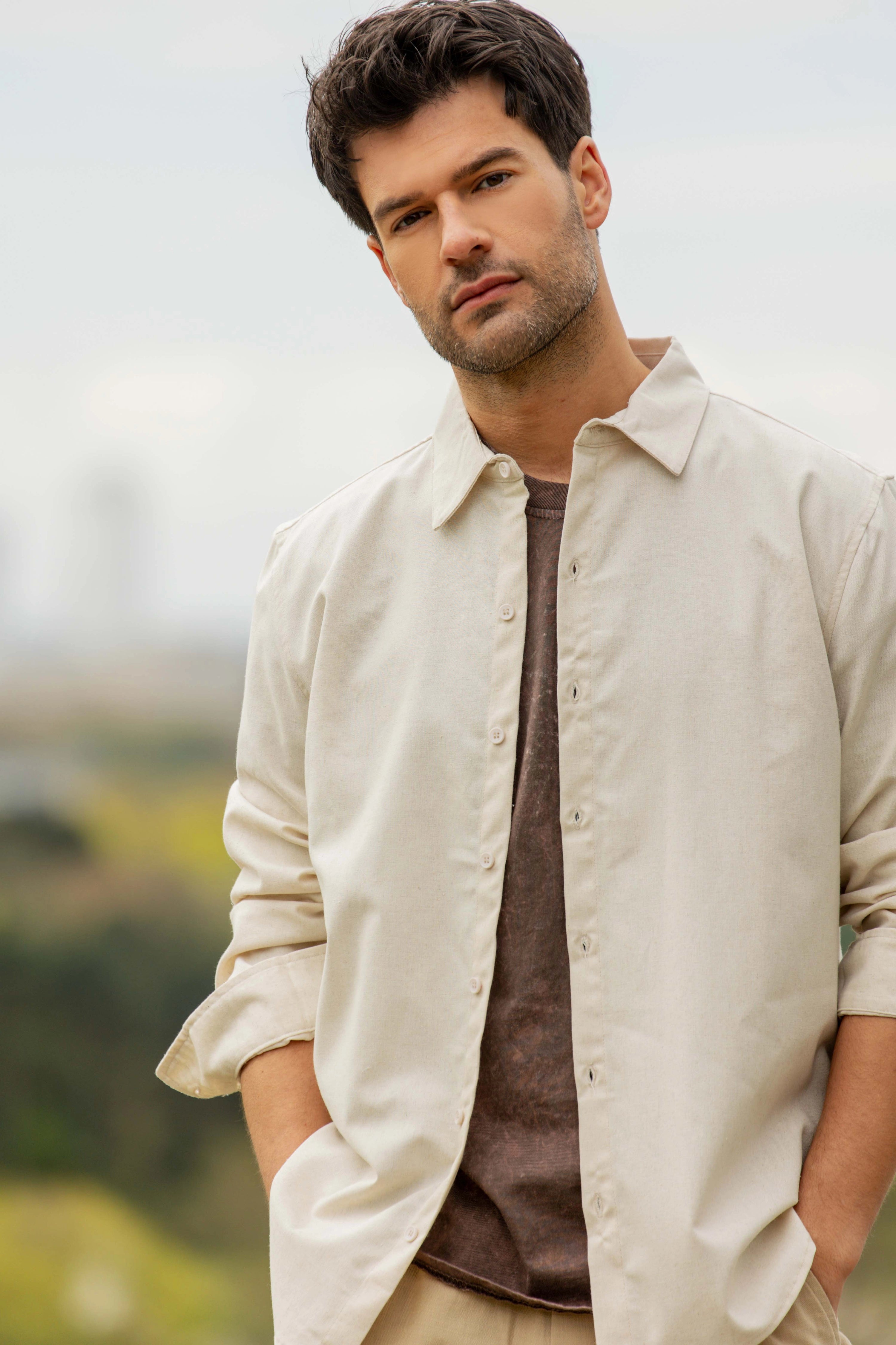 Chemise casual col classique