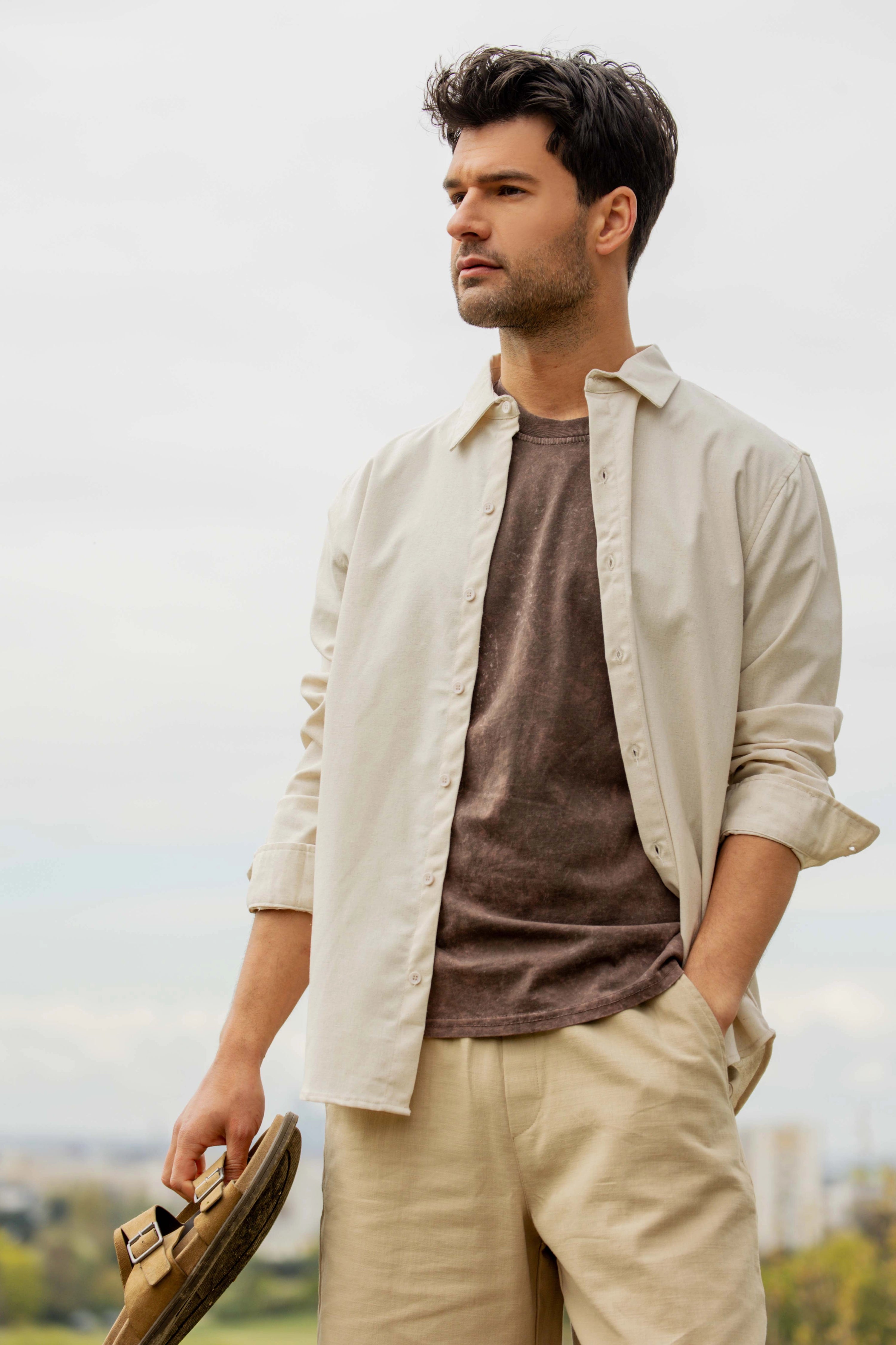 Chemise casual col classique