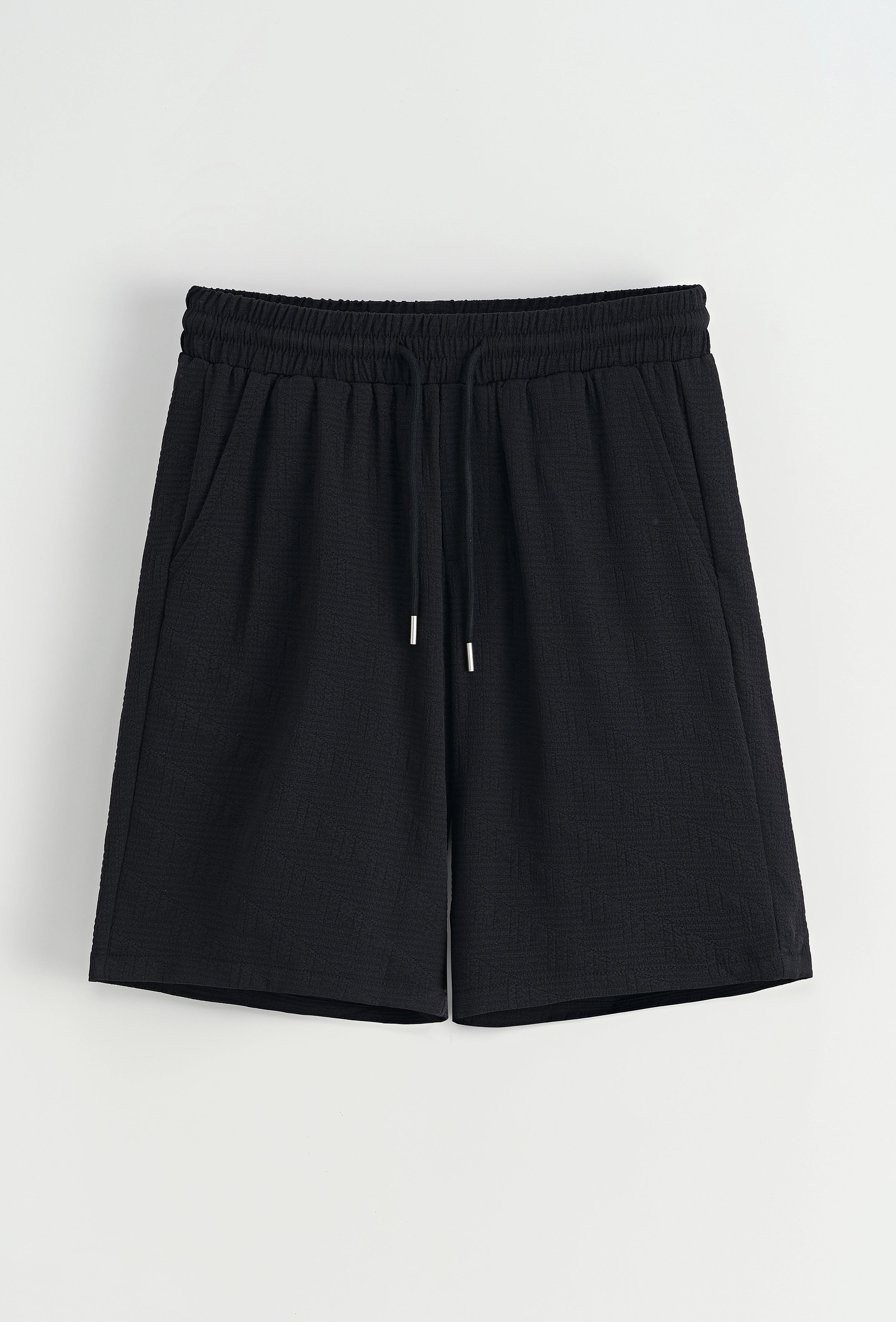 Ensemble chemise et short unis à motif