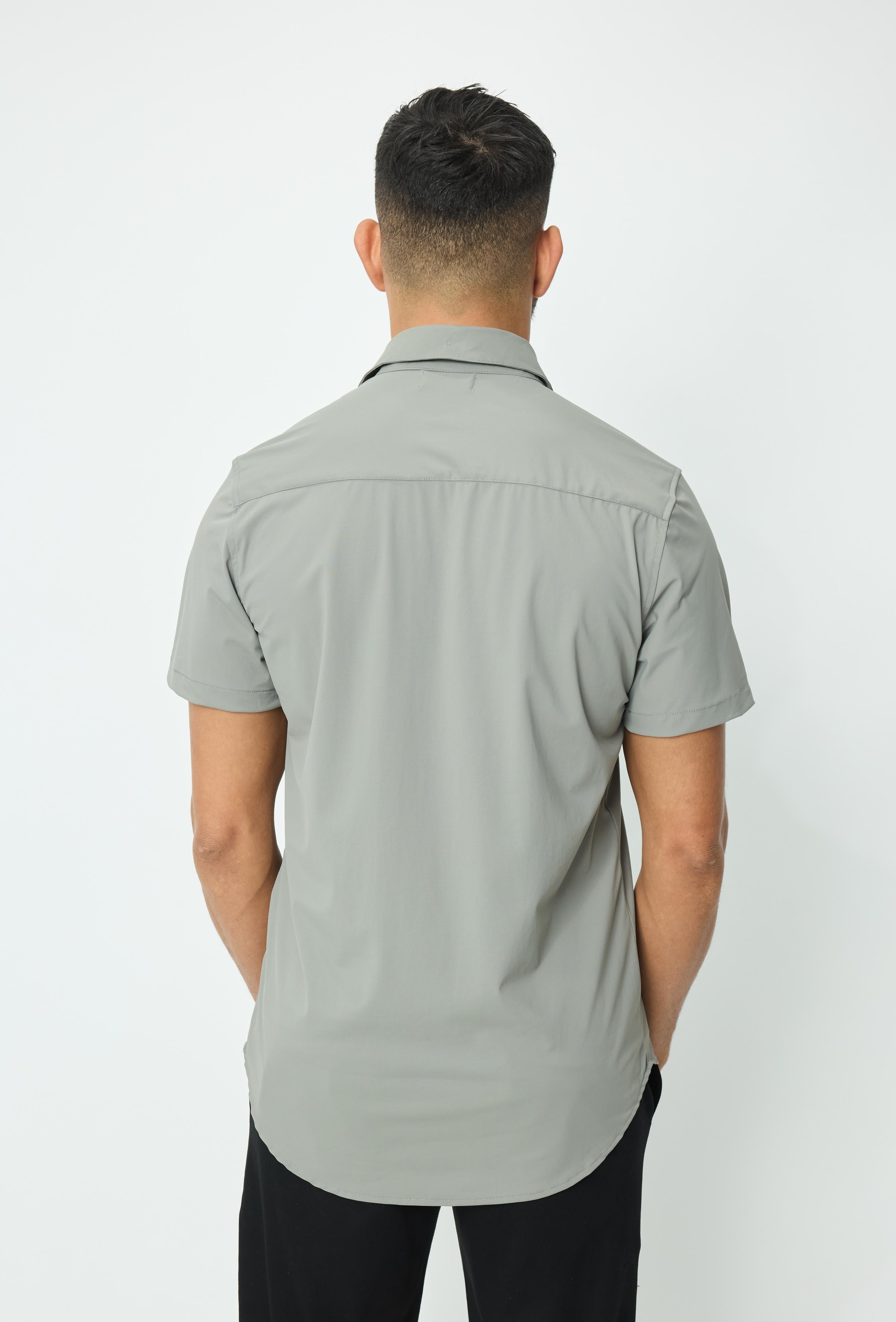 Polo uni manche court col ouvert