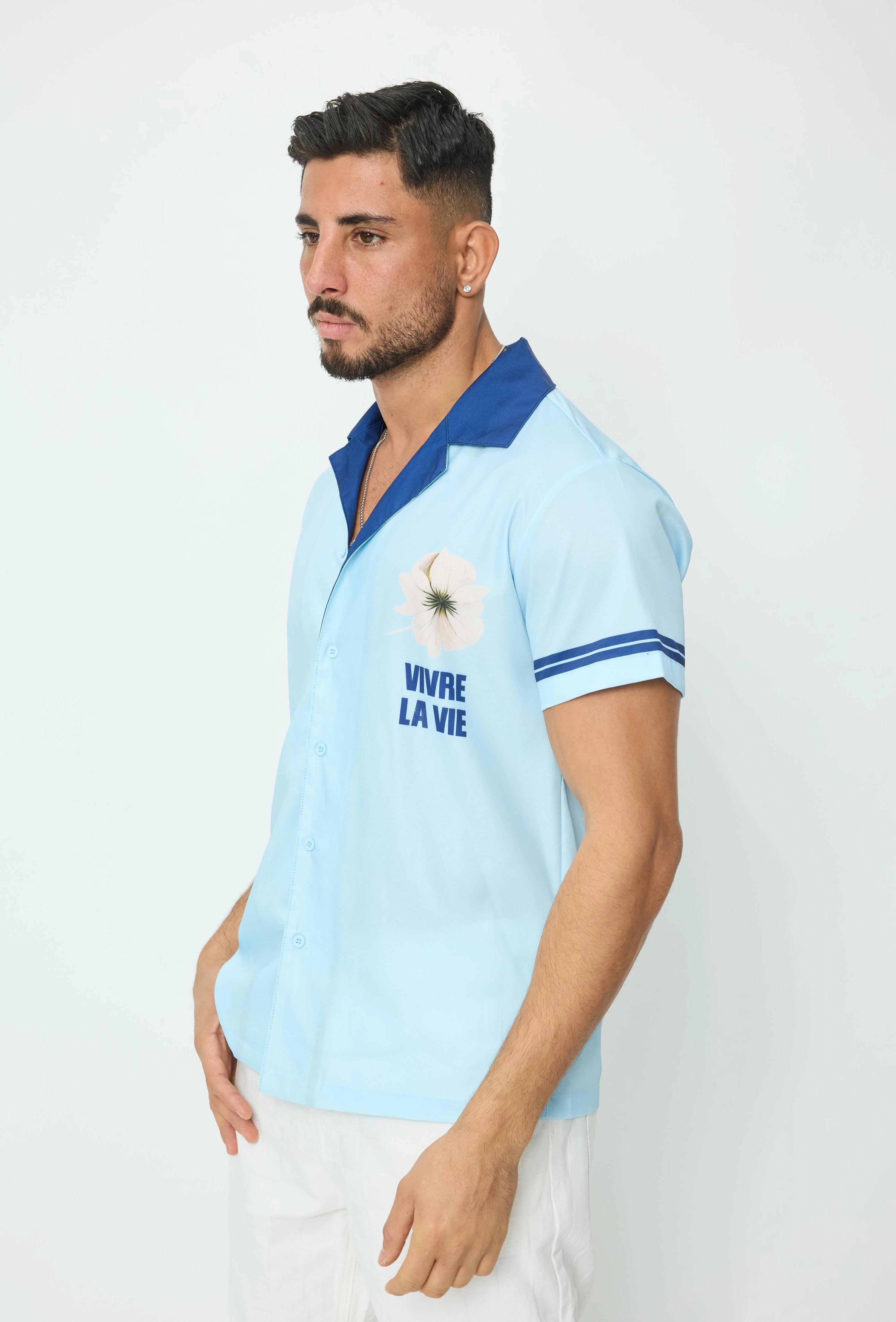 Chemise à manches courtes imprimée