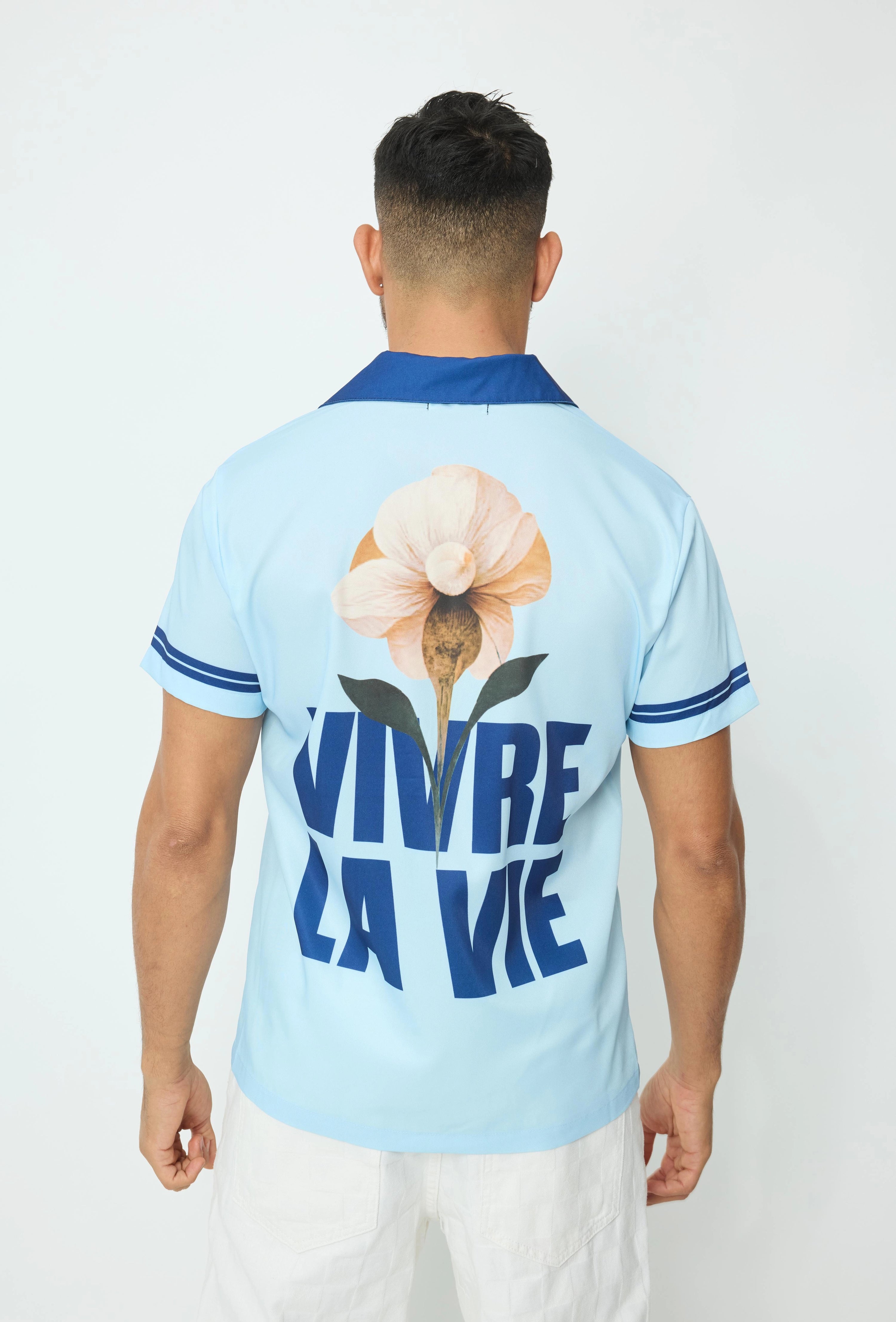 Chemise à manches courtes imprimée