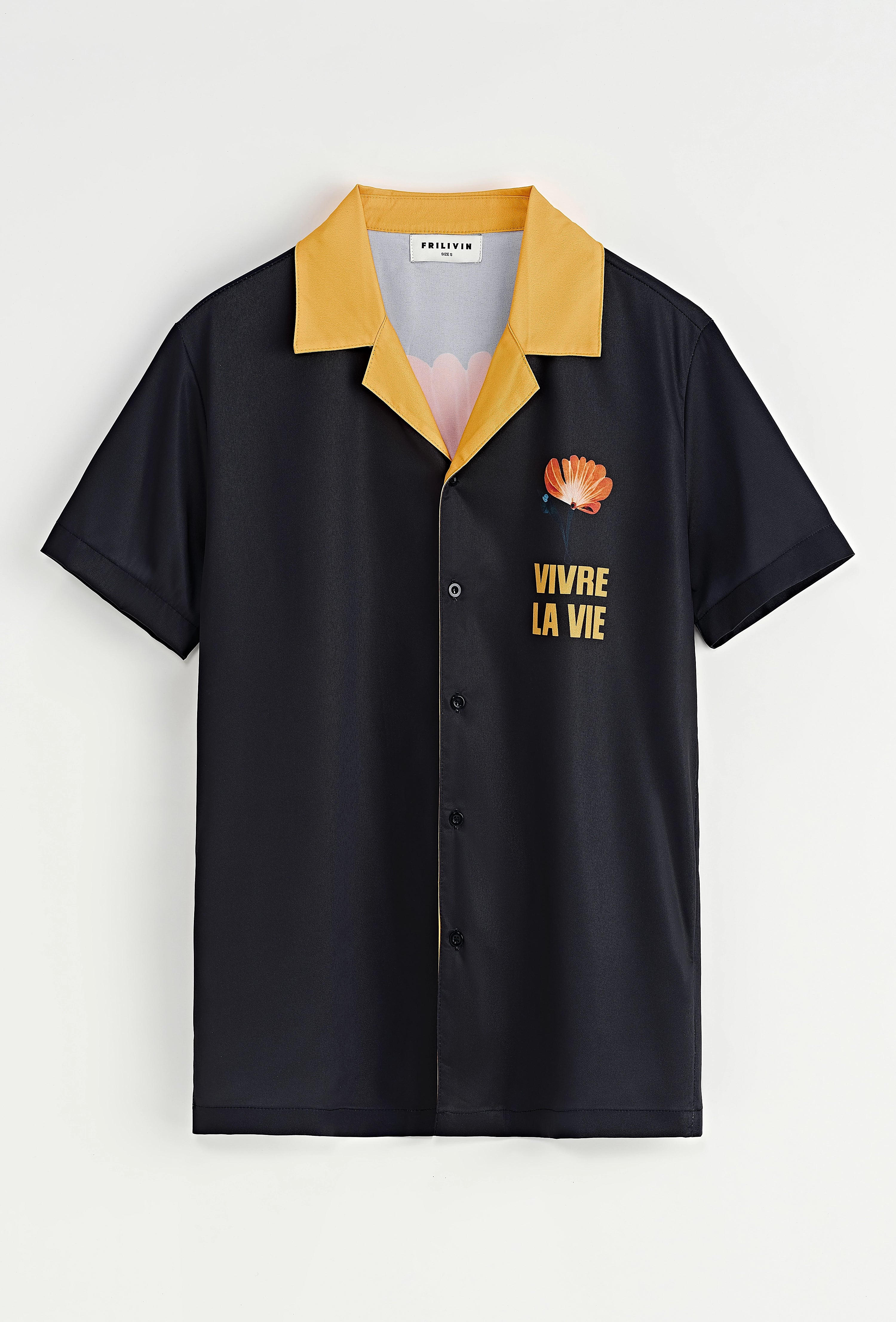 Chemise à manches courtes imprimée