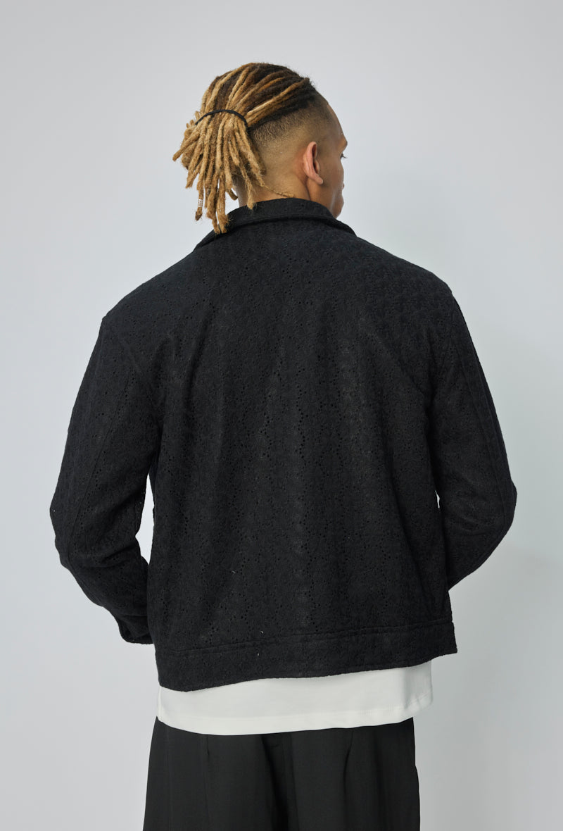 Veste zippée col rabattu