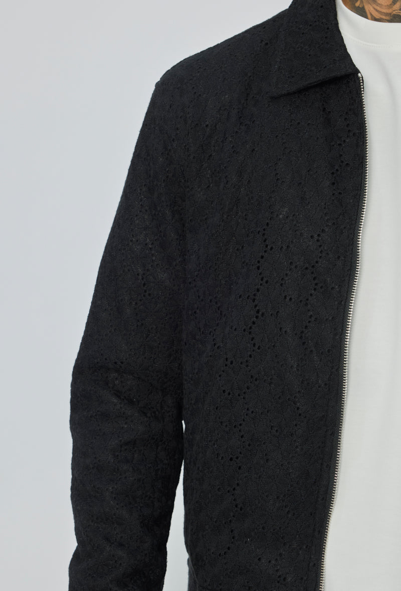 Veste zippée col rabattu