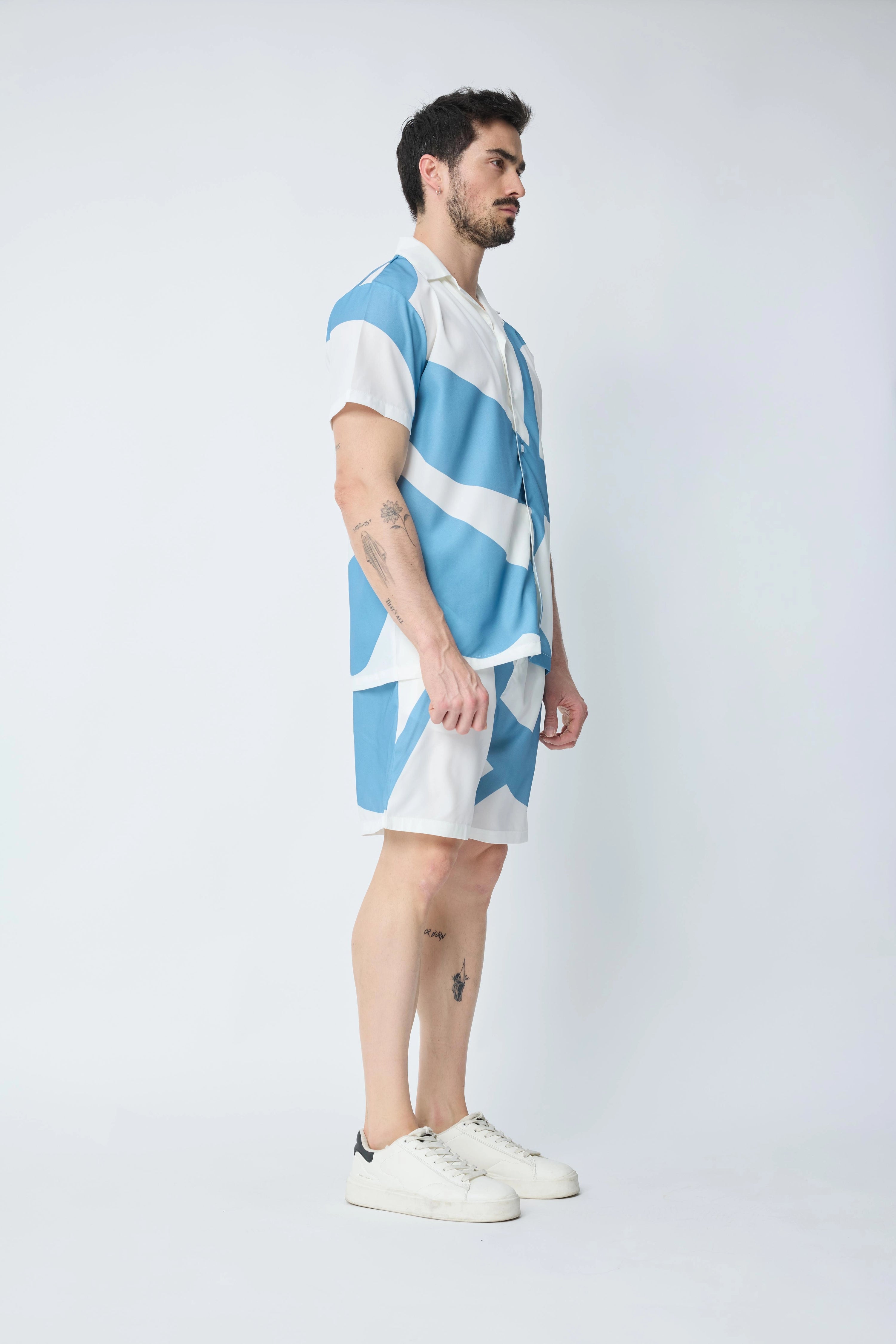Ensemble chemise et short à motif
