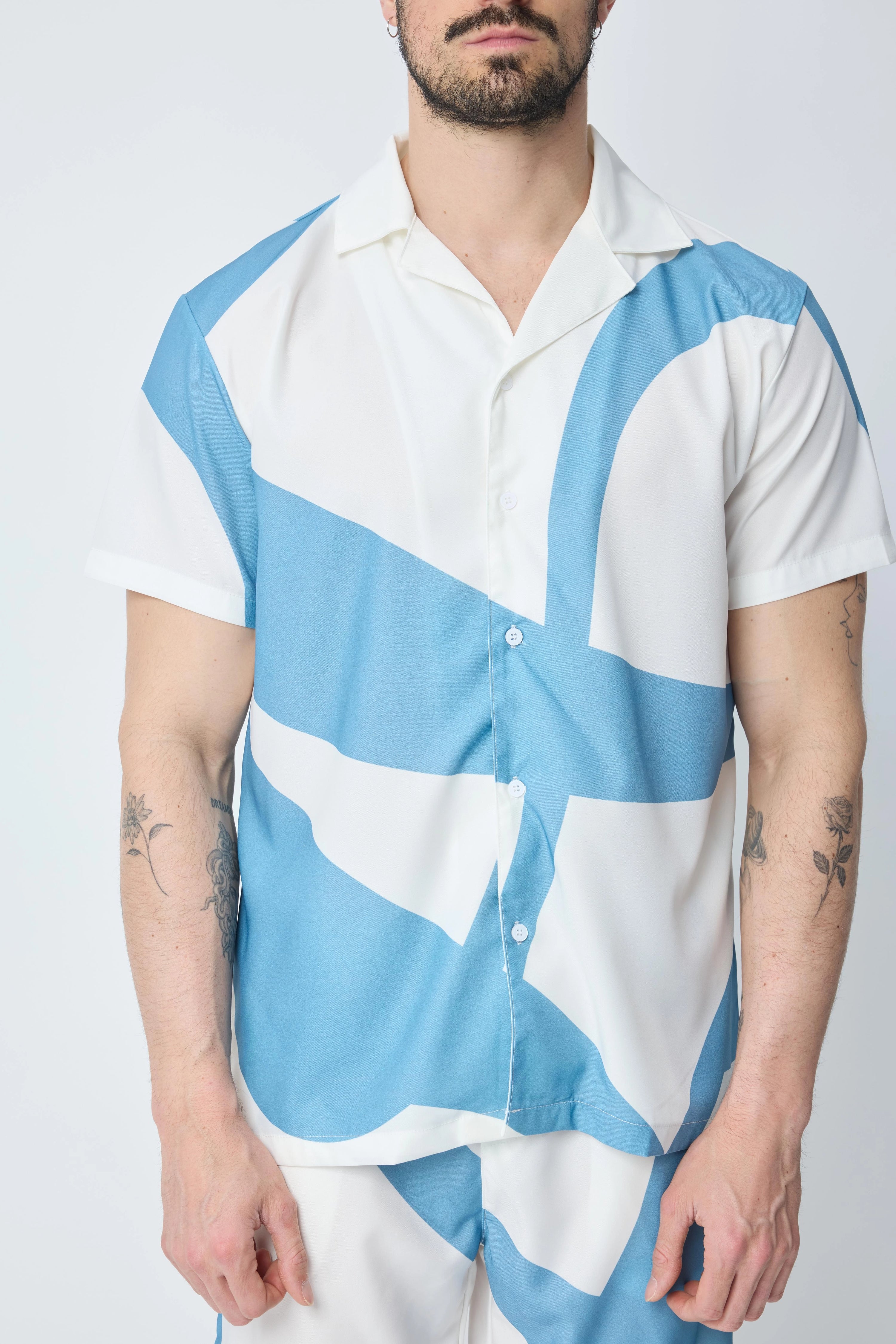 Ensemble chemise et short à motif
