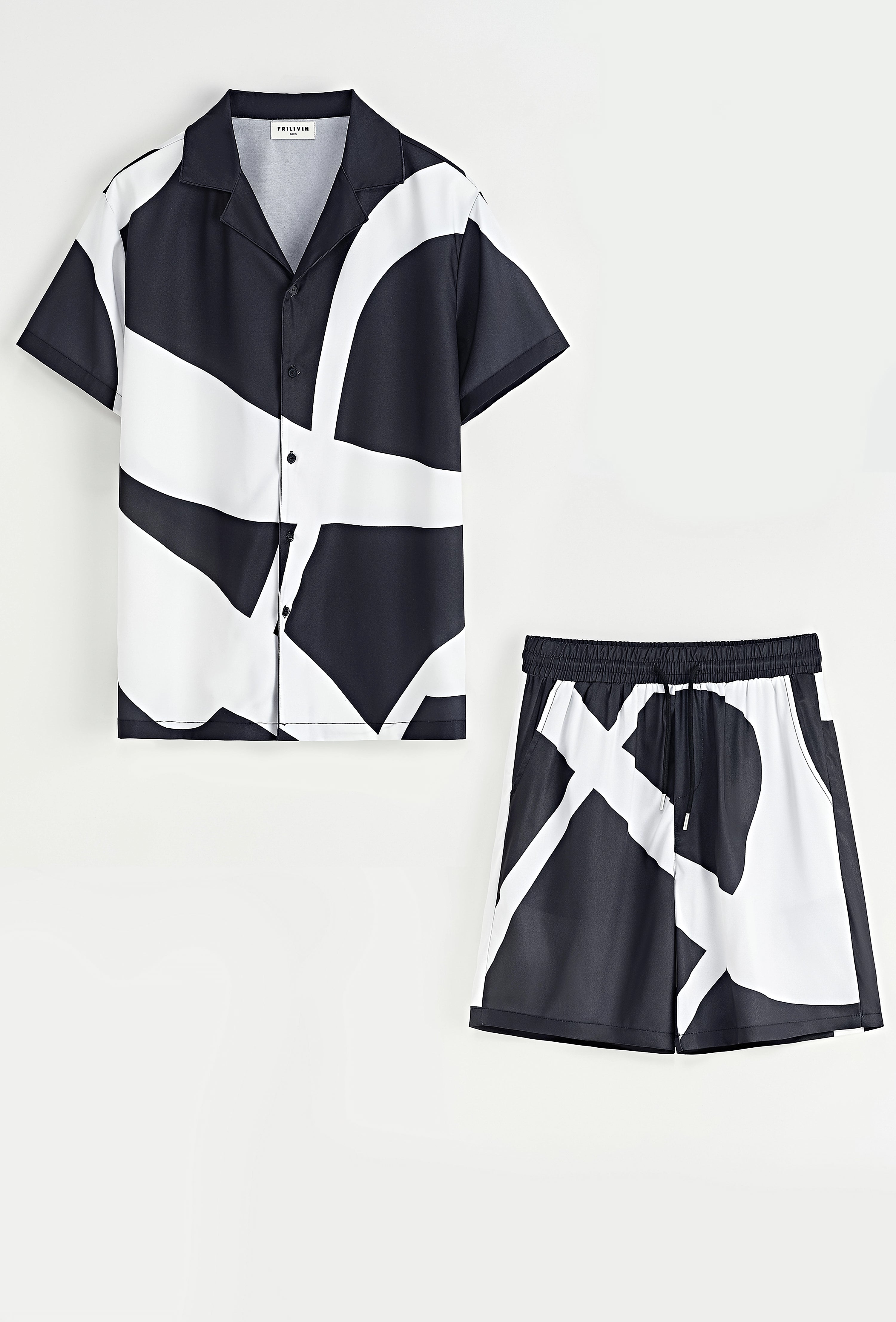 Ensemble chemise et short à motif