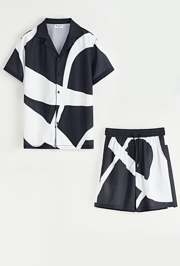 Ensemble chemise et short à motif