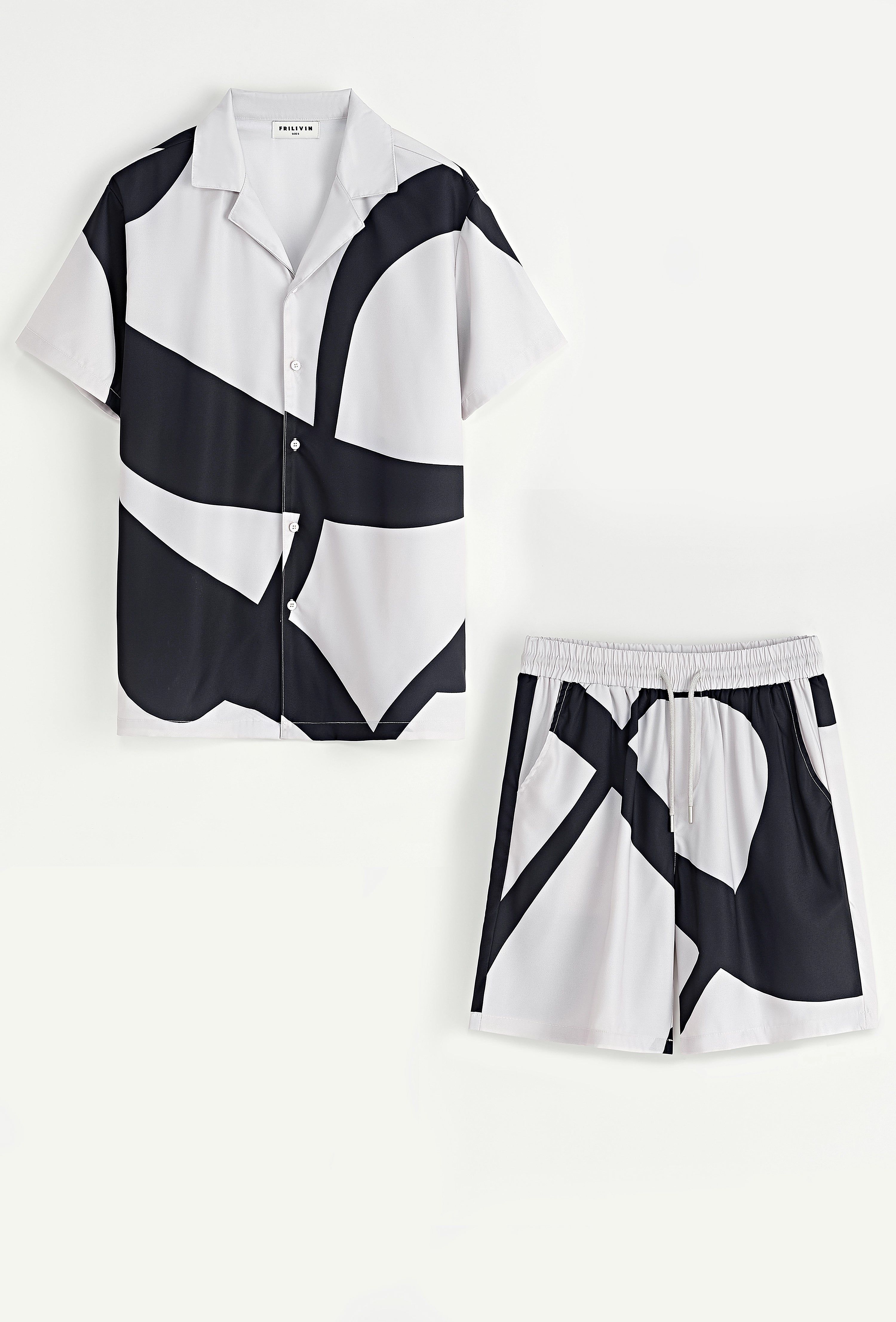 Ensemble chemise et short à motif