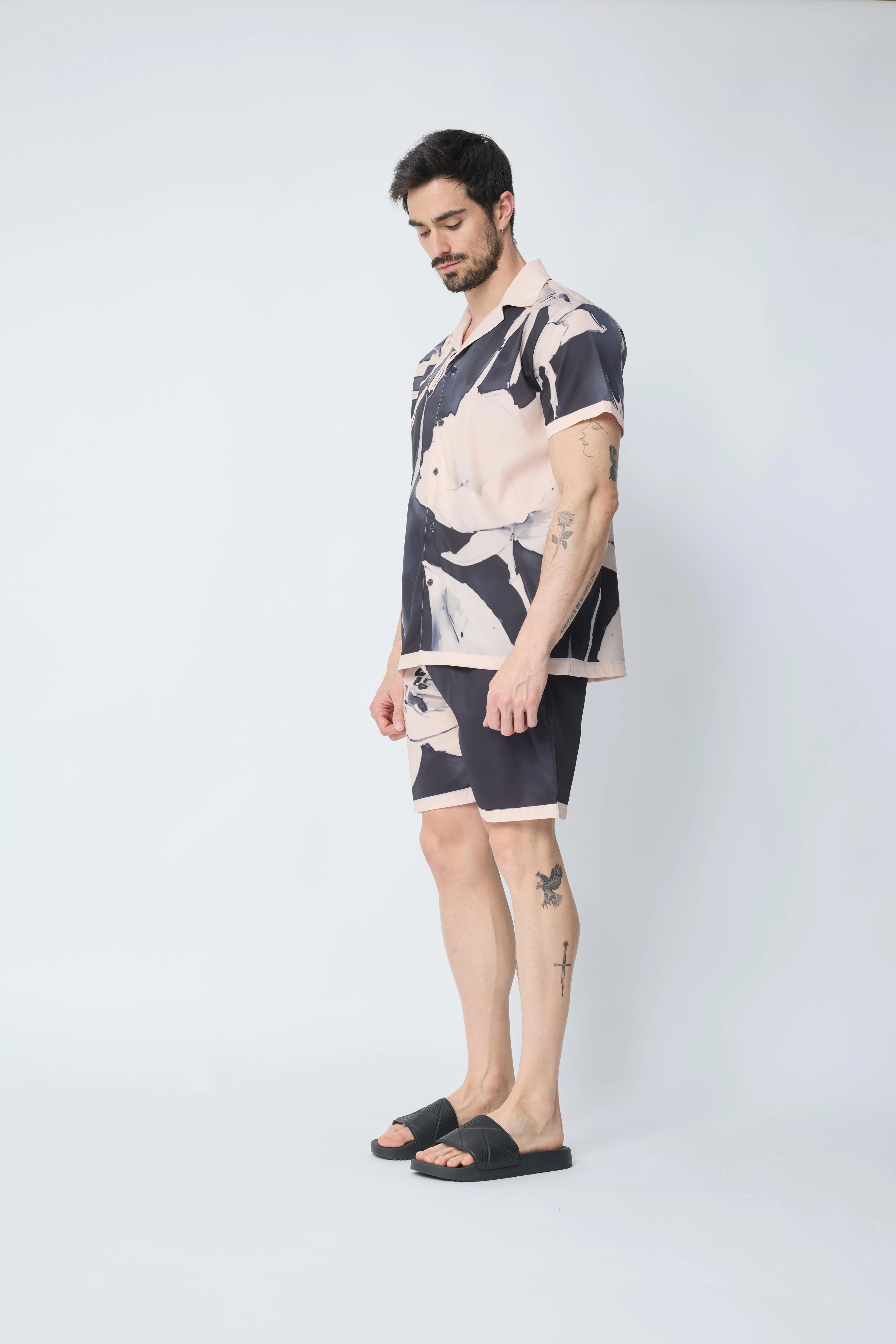 Ensemble chemise et short à motif
