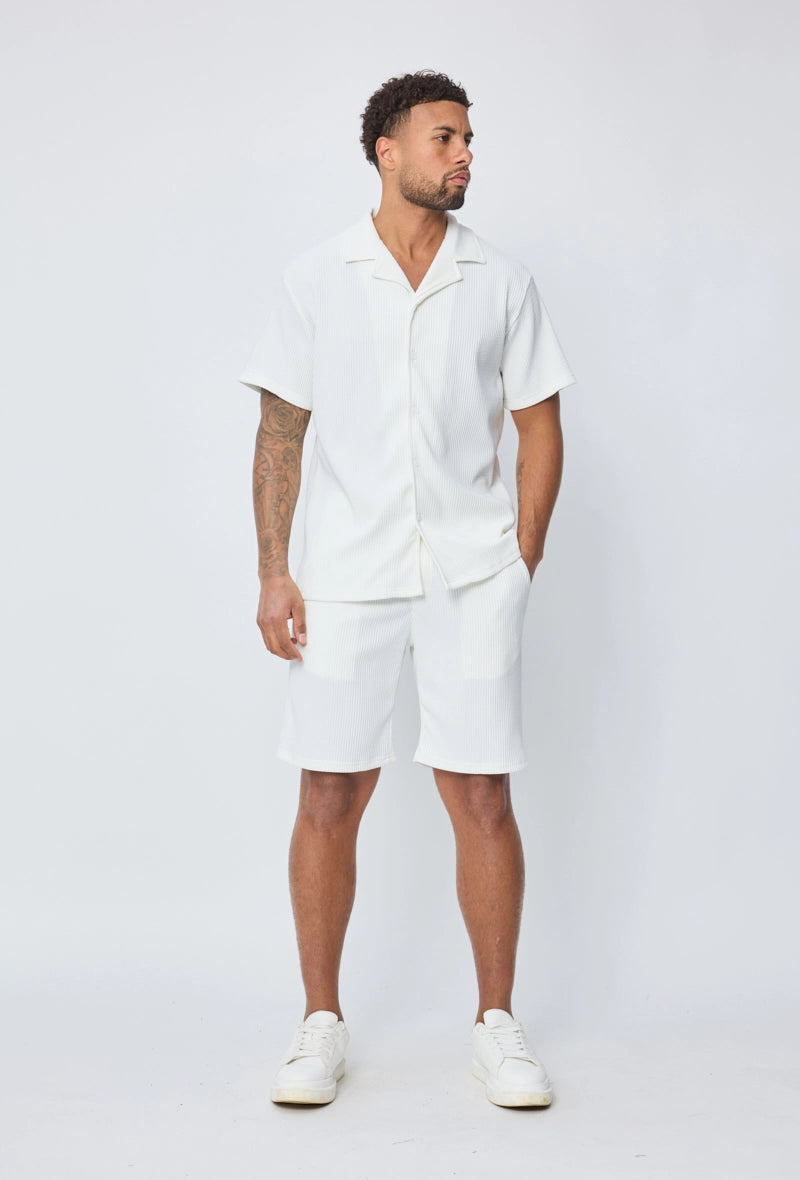 Ensemble chemise short uni