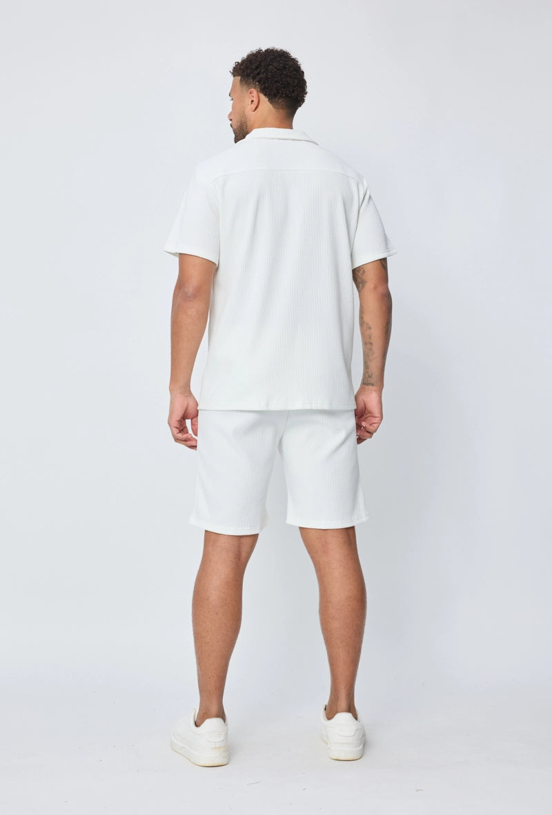 Ensemble chemise short uni
