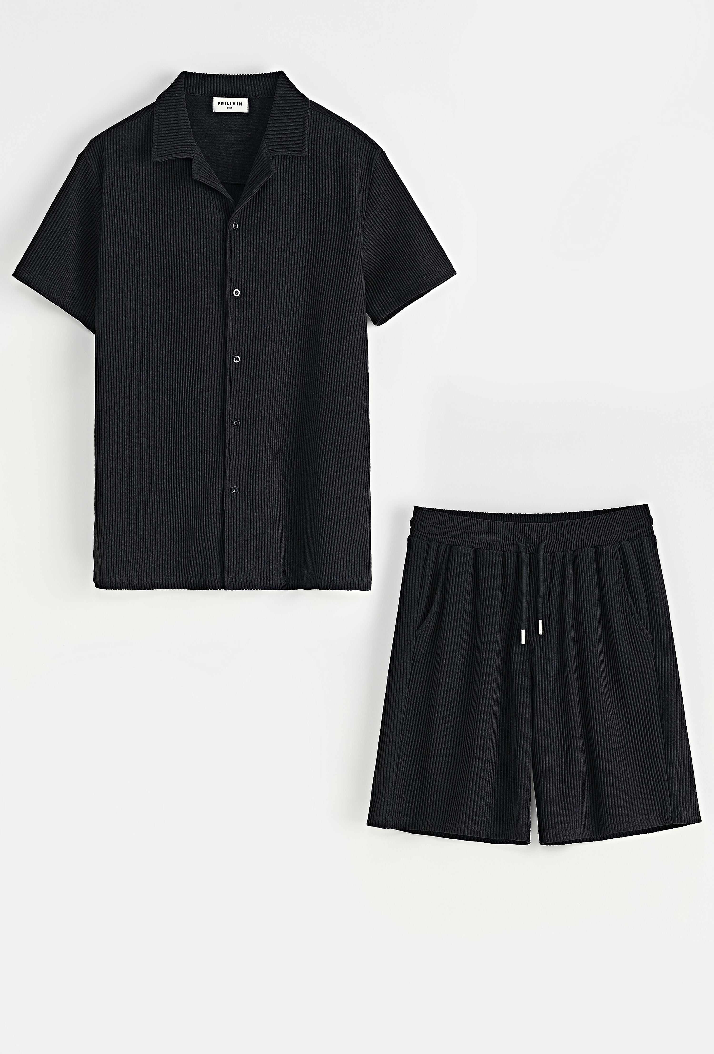 Ensemble chemise short uni